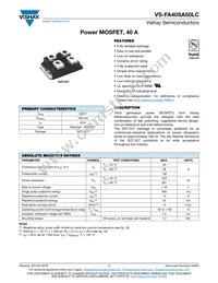 VS-FA40SA50LC Datasheet Cover
