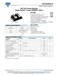 VS-FC420SA15 Datasheet Cover