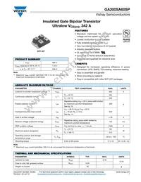 VS-GA200SA60SP Datasheet Cover