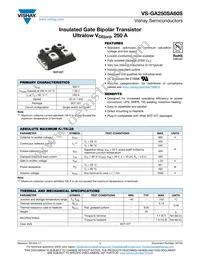 VS-GA250SA60S Datasheet Cover