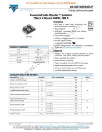 VS-GB100DA60UP Datasheet Cover