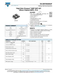 VS-GB70NA60UF Datasheet Cover