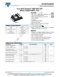 VS-GB75LA60UF Datasheet Cover