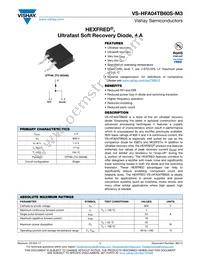 VS-HFA04TB60SR-M3 Datasheet Cover