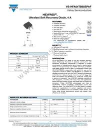 VS-HFA04TB60STRRP Datasheet Cover