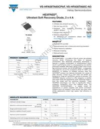 VS-HFA08TA60CPBF Datasheet Cover