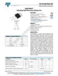 VS-HFA08TB60-M3 Datasheet Cover