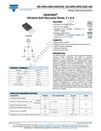VS-HFA12PA120CPBF Datasheet Cover
