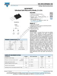 VS-HFA16PA60C-N3 Datasheet Cover