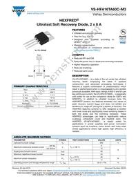 VS-HFA16TA60C-M3 Datasheet Cover