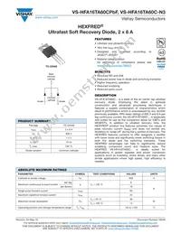 VS-HFA16TA60C-N3 Datasheet Cover
