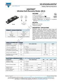 VS-HFA240NJ40CPBF Datasheet Cover