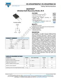 VS-HFA25PB60-N3 Datasheet Cover