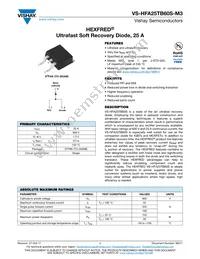 VS-HFA25TB60SR-M3 Datasheet Cover