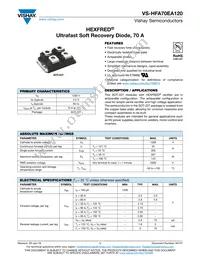 VS-HFA70EA120 Datasheet Cover