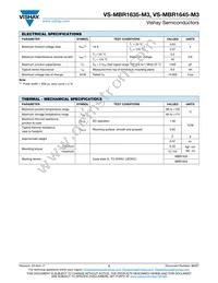 VS-MBR1645-M3 Datasheet Page 2