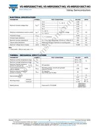 VS-MBR2090CT-M3 Datasheet Page 2