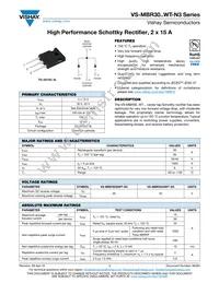 VS-MBR3035WTPBF Datasheet Cover