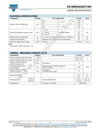 VS-MBR4045CT-M3 Datasheet Page 2