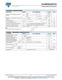 VS-MBR6045WT-N3 Datasheet Page 2