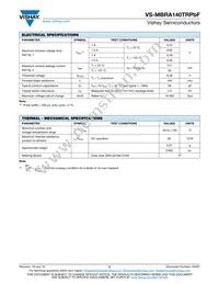 VS-MBRA140TRPBF Datasheet Page 2