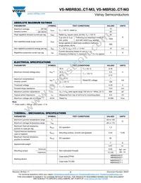 VS-MBRB3045CTR-M3 Datasheet Page 2