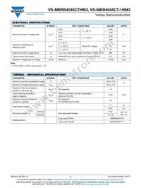 VS-MBRB4045CTRHM3 Datasheet Page 2