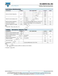 VS-MBRS130L-M3/5BT Datasheet Page 2