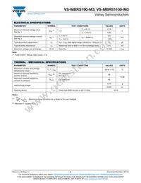 VS-MBRS190-M3/5BT Datasheet Page 2