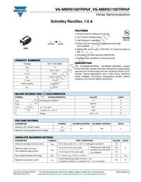 VS-MBRS190TRPBF Datasheet Cover