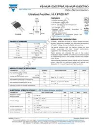 VS-MUR1020CT-N3 Datasheet Cover