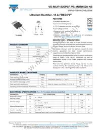 VS-MUR1520-N3 Datasheet Cover
