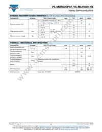 VS-MUR820-N3 Datasheet Page 2