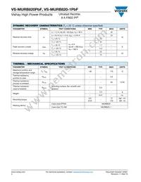 VS-MURB820-1PBF Datasheet Page 2