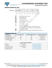 VS-MURB820TRRHM3 Datasheet Page 5