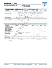 VS-MURD620CTTRLPBF Datasheet Page 2