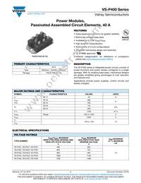 VS-P405KW Datasheet Cover