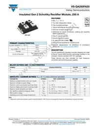 VS-QA250FA20 Cover