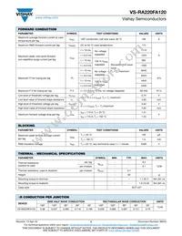 VS-RA220FA120 Datasheet Page 2