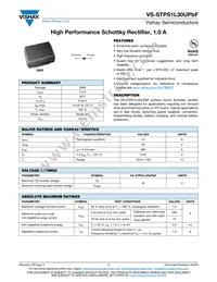 VS-STPS1L30UPBF Datasheet Cover