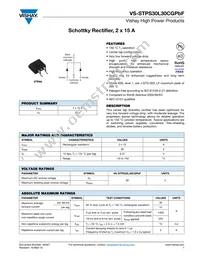 VS-STPS30L30CGTRRP Datasheet Cover