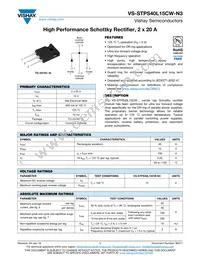 VS-STPS40L15CWPBF Datasheet Cover