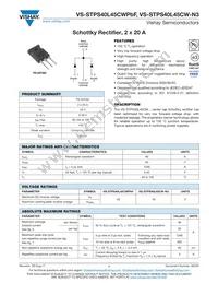 VS-STPS40L45CWPBF Datasheet Cover
