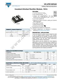 VS-UFB130FA40 Datasheet Cover