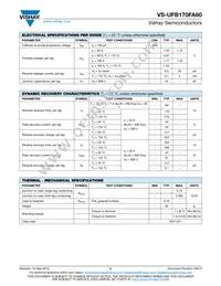 VS-UFB170FA60 Datasheet Page 2