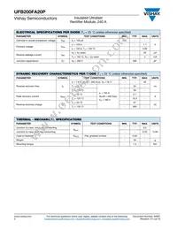 VS-UFB200FA20P Datasheet Page 2