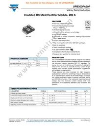 VS-UFB200FA60P Datasheet Cover