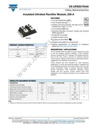 VS-UFB201FA40 Datasheet Cover