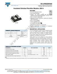 VS-UFB250FA60 Datasheet Cover