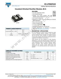 VS-UFB80FA20 Datasheet Cover